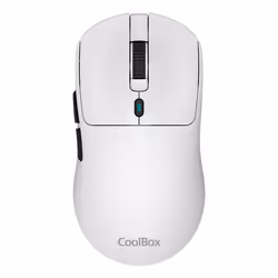 CoolBox W03, Droitier, Optique, RF Wireless + Bluetooth + USB Type-C, 10000 DPI, Blanc