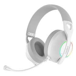 CoolBox WB01 RGB Casque Avec fil &sans fil Arceau Jouer USB Type-C Bluetooth Blanc