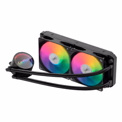 CoolBox Infinite Liquid 240 ARGB, Kit de refroidissement du liquide, 12 cm, Noir