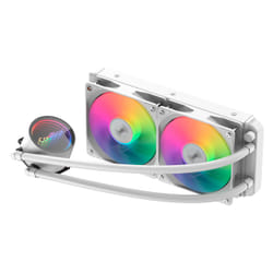 CoolBox Infinite Liquid 240 ARGB Processeur Kit de refroidissement du liquide 12 cm Blanc 1 pièce(s)