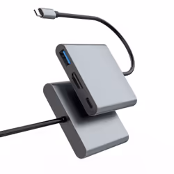 CoolBox miniDOCK C31 Avec fil USB 3.2 Gen 1 (3.1 Gen 1) Type-C Gris - Vue supplémentaire 3