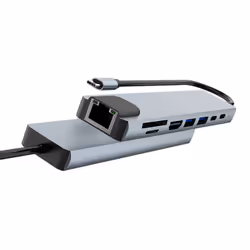CoolBox miniDOCK C81 Avec fil USB 3.2 Gen 1 (3.1 Gen 1) Type-C Gris - Vue supplémentaire 3