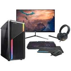 PC Gamer Complet DeepGaming AMD Ryzen 5 5600G/AMD Vega 7/RAM 16Go/ SSD 500Go/Windows 11 Pro/Écran 24 FullHD 120Hz + Accessoires