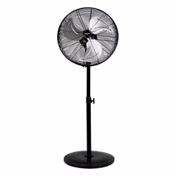 Bastilipo Tarifa, Ventilateur de sol industriel, Noir, Métal, Caoutchouc, 45 cm, 90 W