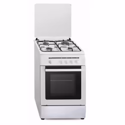Vitrokitchen CB55BB, Cuisinière, Blanc, Rotatif, Devant, Gaz, 4 zone(s)
