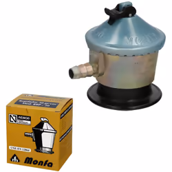 Regulador gas Monfa - Presión nomimal: 29 mbar. - Caudal: 2,5 Kg./hora. - Presión de alimentación: 0,3 - 16 bar. - Presión de ...