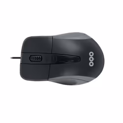 OQO -R001-U, Droitier, Optique, USB Type-A, 1000 DPI, Noir