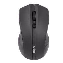 OQO -R002-W, Droitier, Optique, RF sans fil, 1600 DPI, Noir