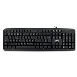 OQO OQO-T001-U clavier USB QWERTY Espagnole Noir