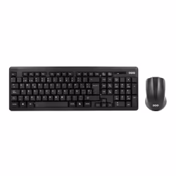 OQO -TR002-W, Taille réelle (100 %), Bluetooth, Clavier à membrane, QWERTY, Noir, Souris incluse