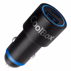 CoolBox COO-CUC-48CA, Auto, Intérieure, Allume-cigare, 12 V, Noir, Bleu