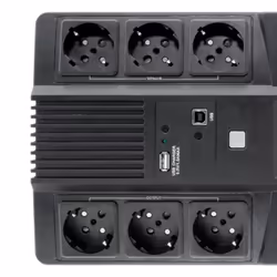 CoolBox Scudo 3 LCD 800VA alimentation d'énergie non interruptible Interactivité de ligne 0,8 kVA 480 W 6 sortie(s) CA - Vue supplémentaire 5