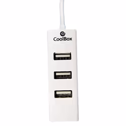 CoolBox COO-UPH190, USB 2.0, 480 Mbit/s, Blanc, Plastique, 0,35 m, 720 mm