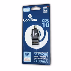 CoolBox CDC10 GPS, Téléphone portable, MP3, MP4, Smartphone, Tablette Noir Allume-cigare Intérieure