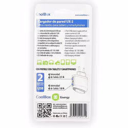 CoolBox UX-2 Universel Noir Secteur Intérieure
