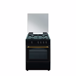 Vitrokitchen RU6060N, Cuisinière, Anthracite, Rotatif, En haut devant, Gaz, 4 zone(s)