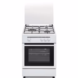 Vitrokitchen CB5530B, Cuisinière, Blanc, Rotatif, Blanc, Devant, Gaz