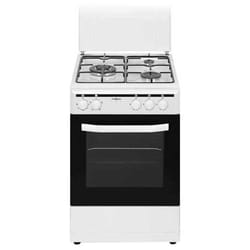 Vitrokitchen CB5535B Cuisinière Electrique Gaz Blanc