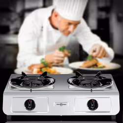Vitrokitchen 260IB Plaque de cuisson gaz 2 zones Acier inoxydable - Vue supplémentaire 5