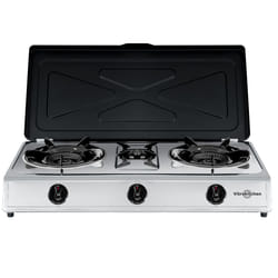 Vitrokitchen 360IB plaque Noir, Acier inoxydable Comptoir Gaz 3 zone(s)