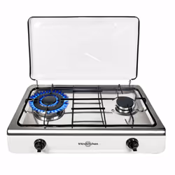 Vitrokitchen 252BB, Blanc, Comptoir, Gaz, 2 zone(s), 2 zone(s), Extra large