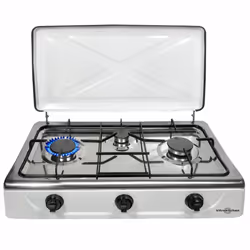 Vitrokitchen 302BB, Blanc, Comptoir, Gaz, Émaillé, 2 zone(s), 2 zone(s)