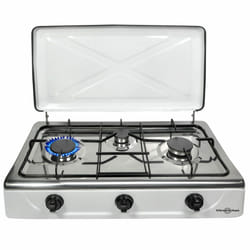 Vitrokitchen 302BB plaque Blanc Comptoir Gaz 2 zone(s)