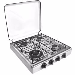 Vitrokitchen 452BB, Blanc, Comptoir, Gaz, 4 zone(s), 4 zone(s), Large