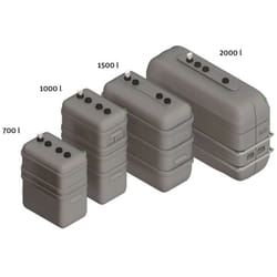 Cuve fioul Roth alen plus 1500L avec enveloppe secondaire pe