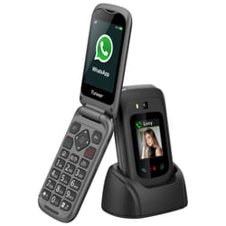 Funker FUNE450B téléphone portable 7,11 cm (2.8") 134 g Noir Téléphone pour seniors