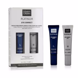 MartiDerm PLATINUM Eye Correct 2 x 10 ml, Crèmes de jour et de nuit, Anti-poches, Anti-cernes, Apaisant, 20 ml, Tube, 2 pièce ...