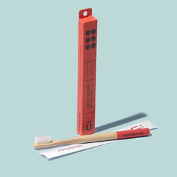 Natürbrush 8437017300021 brosse à dents Beige, Rouge Adulte