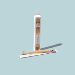 Natürbrush 8437017300069, Brosse à dents, Enfant, Beige, Bambou, Moyen, 1 pièce(s)