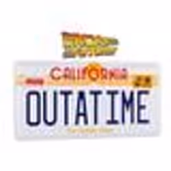 Replique Retour vers le Futur - Plaque Out A Time Metal 33cm