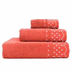 Briebe Lot 3 Serviettes Fuchsia Coton Éponge
