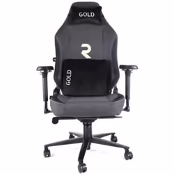 Chaise Gaming Romo GOLD noire avec accoudoirs réglables