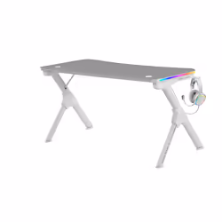 Mars Gaming MGD140RGBW bureau d'ordinateur Gris, Blanc