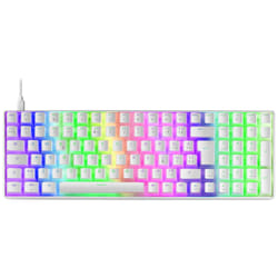 Mars Gaming MKULTRA clavier USB Espagnole Blanc