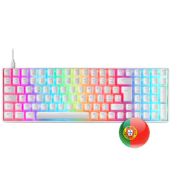 Mars Gaming MKULTRA clavier USB Portuguais Blanc