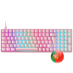Mars Gaming MKULTRA clavier USB Portuguais Rose