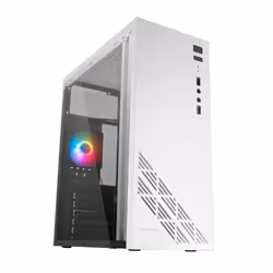 Mars Gaming MC100W, PC, Blanc, ATX, micro ATX, Mini-ITX, Jouer, Bleu, Vert, Rouge, 15,9 cm