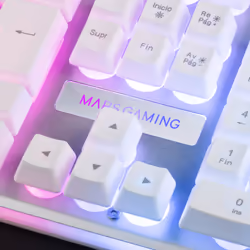 Mars Gaming MK220W clavier USB Portuguais Blanc