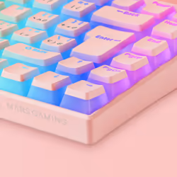 Mars Gaming MKCLOUDPRES clavier USB + Bluetooth Espagnole Rose
