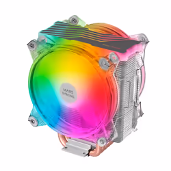 Mars Gaming MCPU66 système de refroidissement d’ordinateur Processeur Refroidisseur d'air 12 cm Argent, Transparent 1 pièce(s)