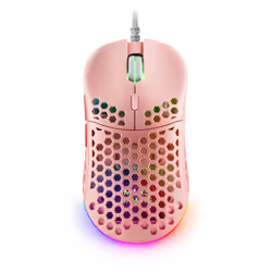 Mars Gaming MM55P, Droitier, Optique, USB Type-A, 12800 DPI, Rose