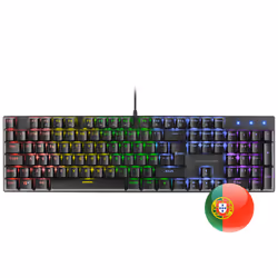 Mars Gaming MK422, Taille réelle (100 %), USB, Clavier mécanique, LED RGB, Noir