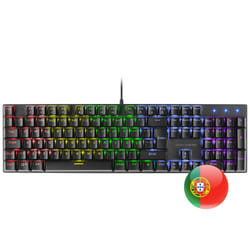 Mars Gaming MK422 clavier USB Portuguais Noir