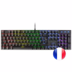 Mars Gaming MK422, Taille réelle (100 %), USB, Clavier mécanique, AZERTY, LED RGB, Noir