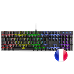 Mars Gaming MK422 clavier USB AZERTY Français Noir