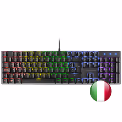 Mars Gaming MK422, Taille réelle (100 %), USB, Clavier mécanique, LED RGB, Noir
